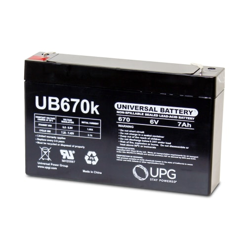Universal Power Group 6V 7A Sealed Lead Acid Battery